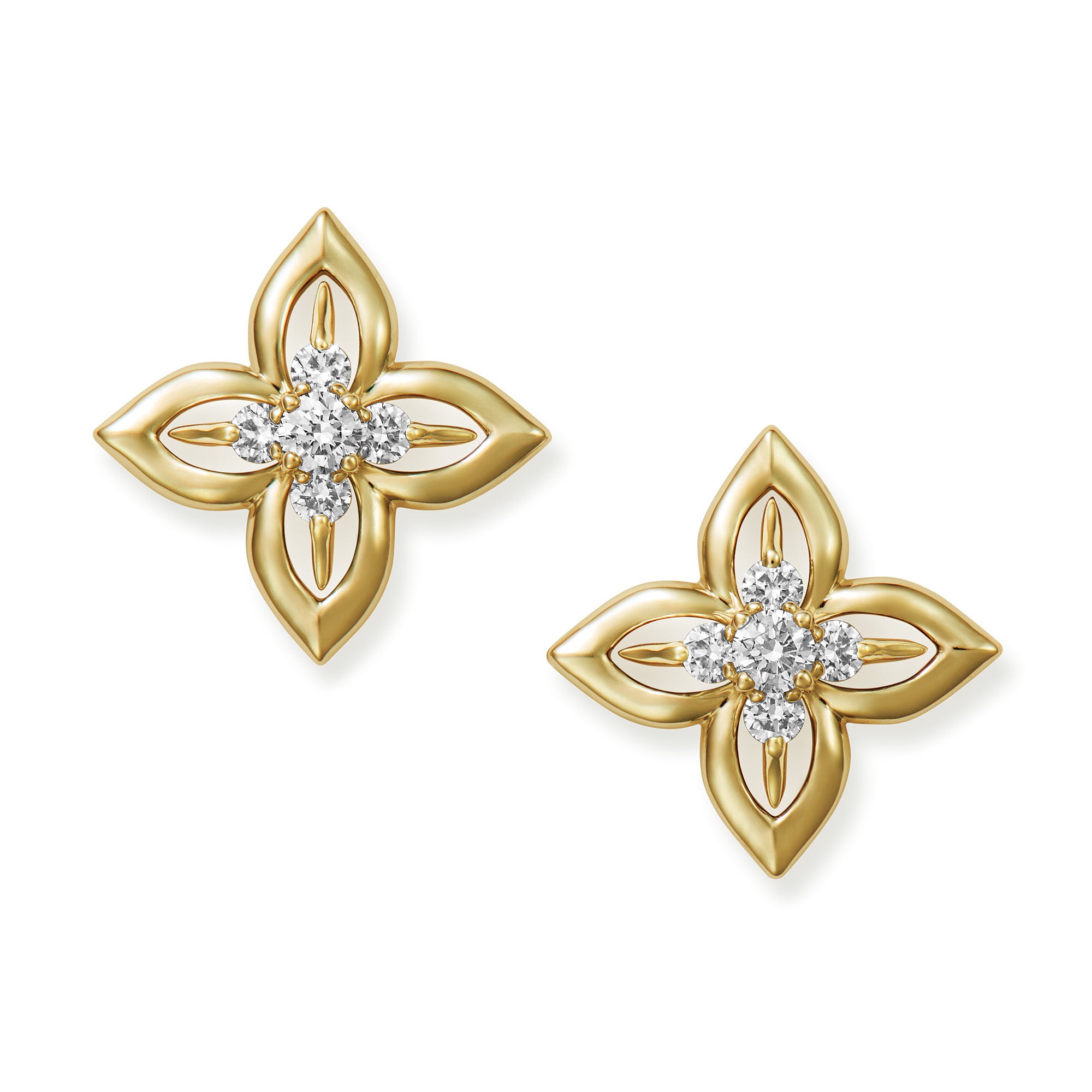 フロリアード K18イエローゴールド ダイヤモンドピアス JHF0097G