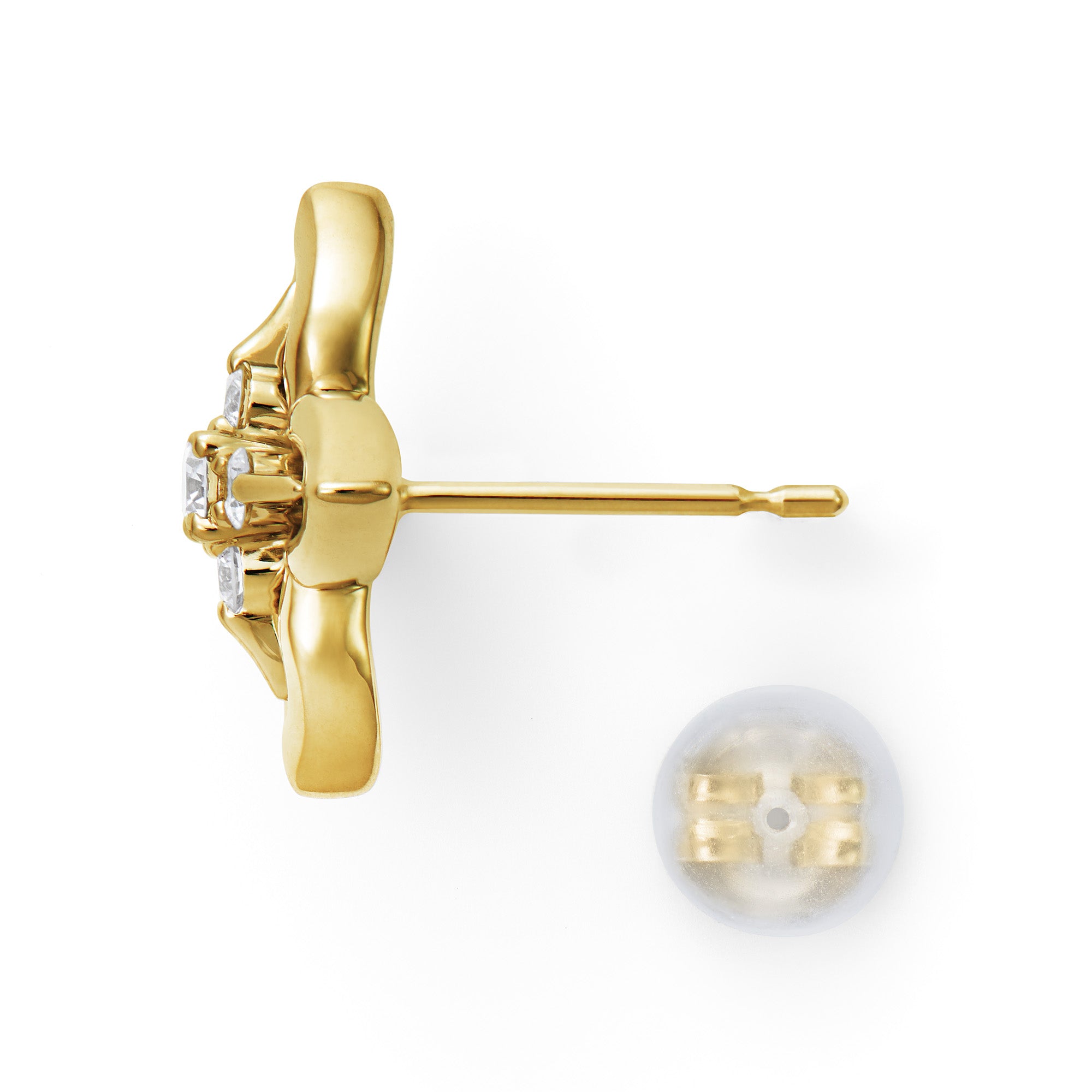 フロリアード K18イエローゴールド ダイヤモンドピアス JHF0097G