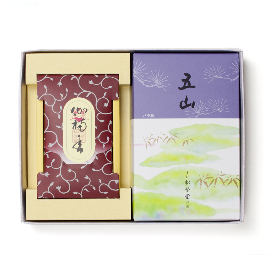 ウェブショップ京線香 五山バラ/伽楠香25g セット: 香りを贈る【公式