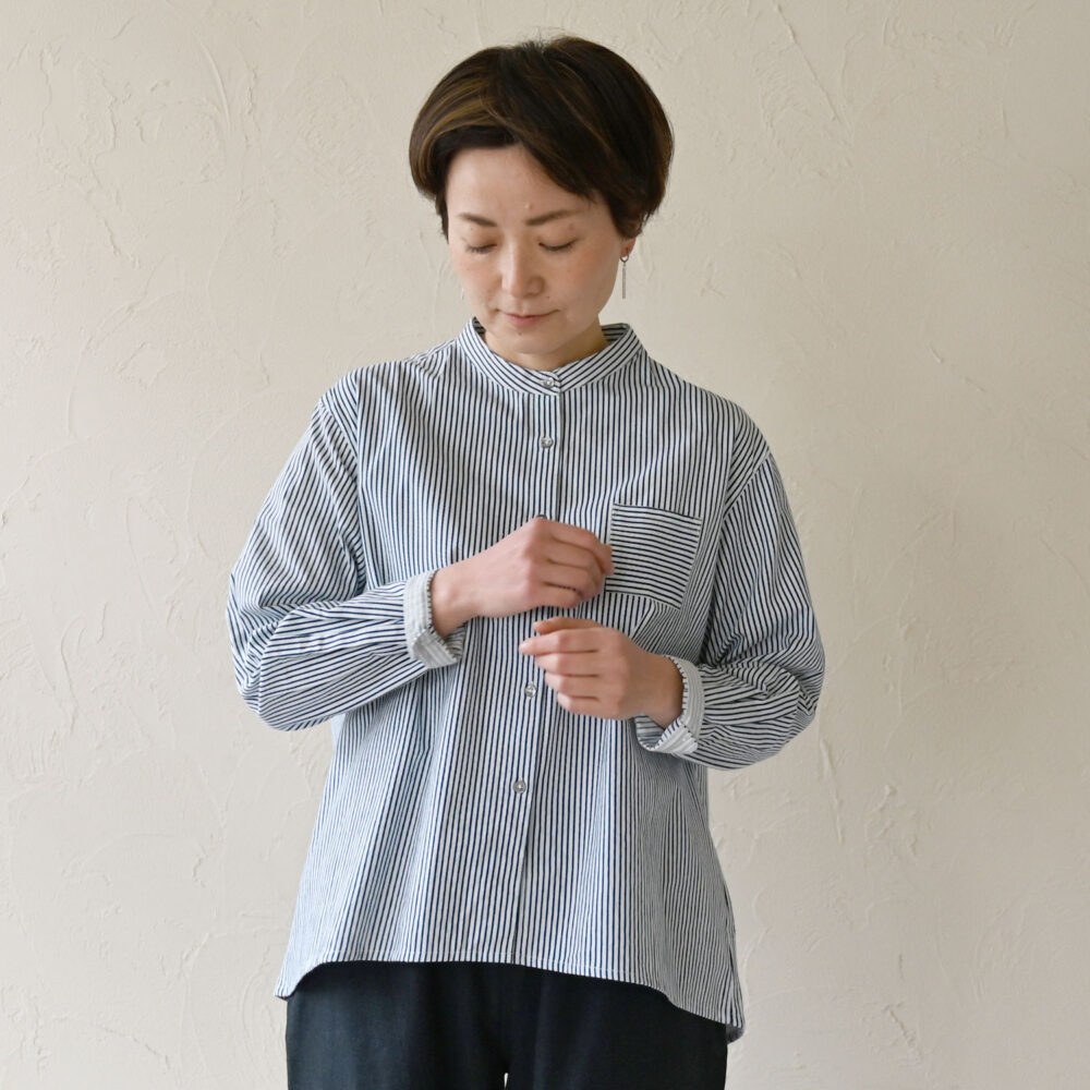 OCタテシマスタンドカラーシャツ - 【シサム工房 公式OnlineStore