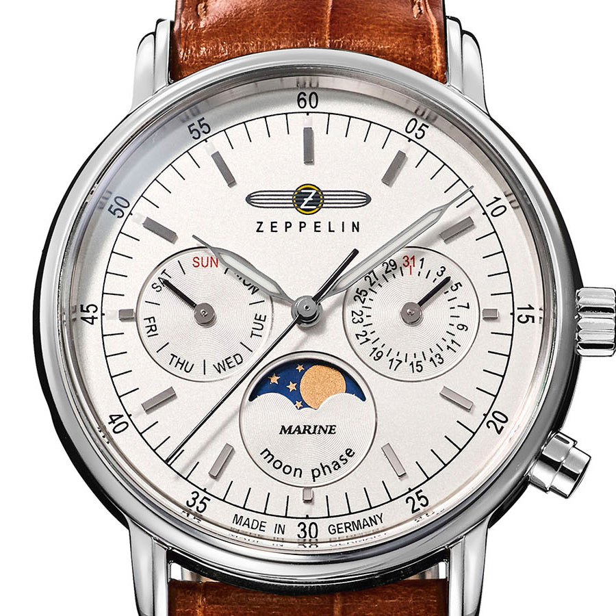 ツェッペリン マリーネ 36mm ムーンフェイズ 日本限定モデル 8637-1