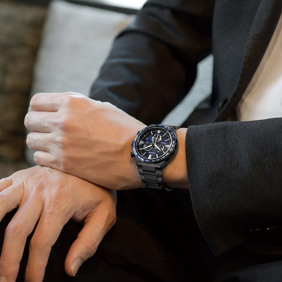 シチズン アテッサ アクトライン ブラックチタン CB5967-66L メンズ