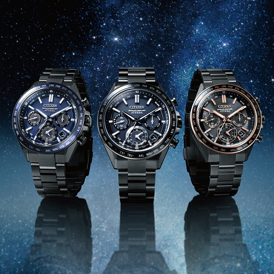 シチズン アテッサ アクトライン ブラックチタン CC4059-64L メンズ