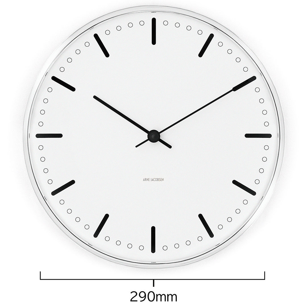 アルネヤコブセン シティホール 290mm 掛時計 ウォールクロック
