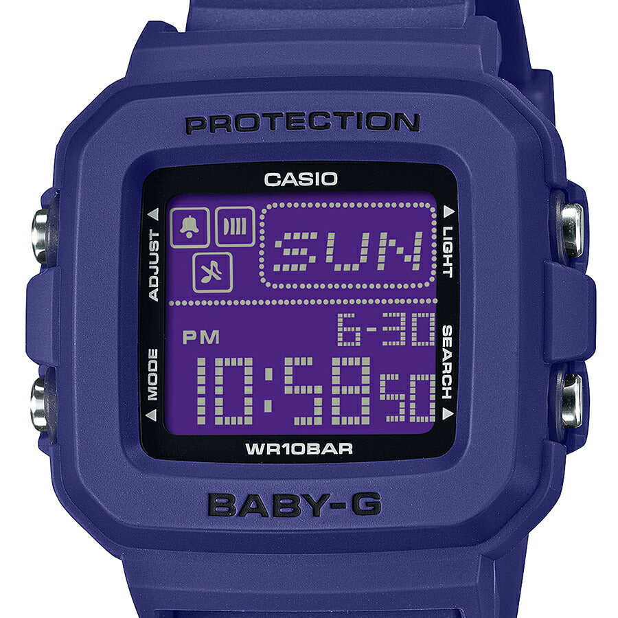 BABY-G+PLUS BGD-10K-2JR レディース 電池式 デジタル スクエア 樹脂