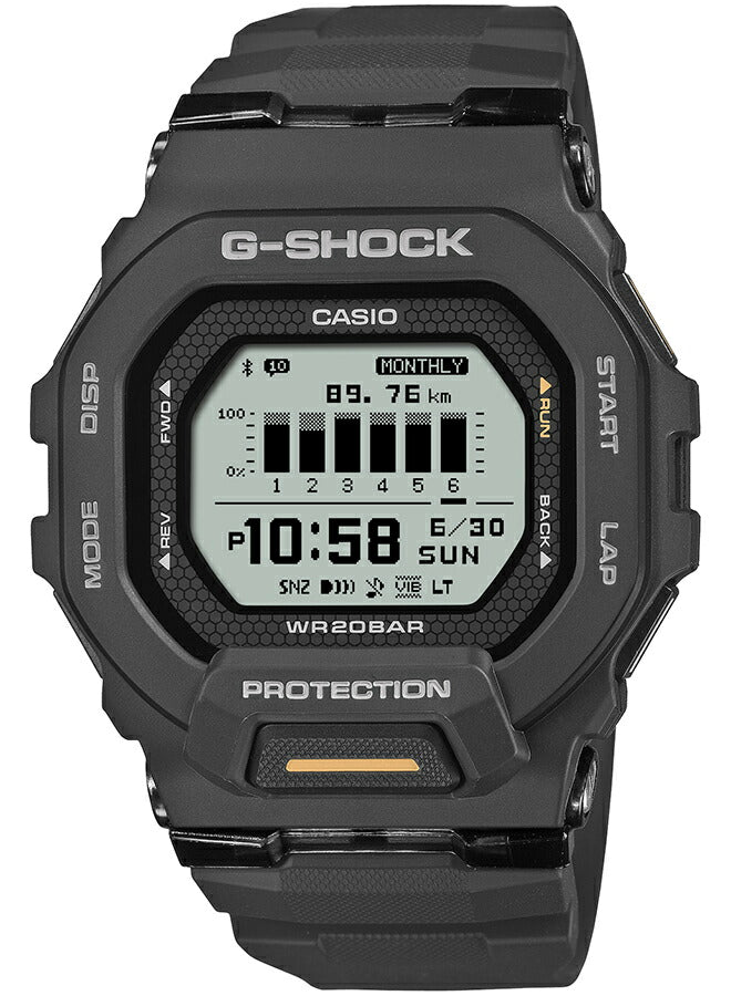 G-SHOCK G-SQUAD GBD-200-1JF メンズ 電池式 Bluetooth デジタル 樹脂