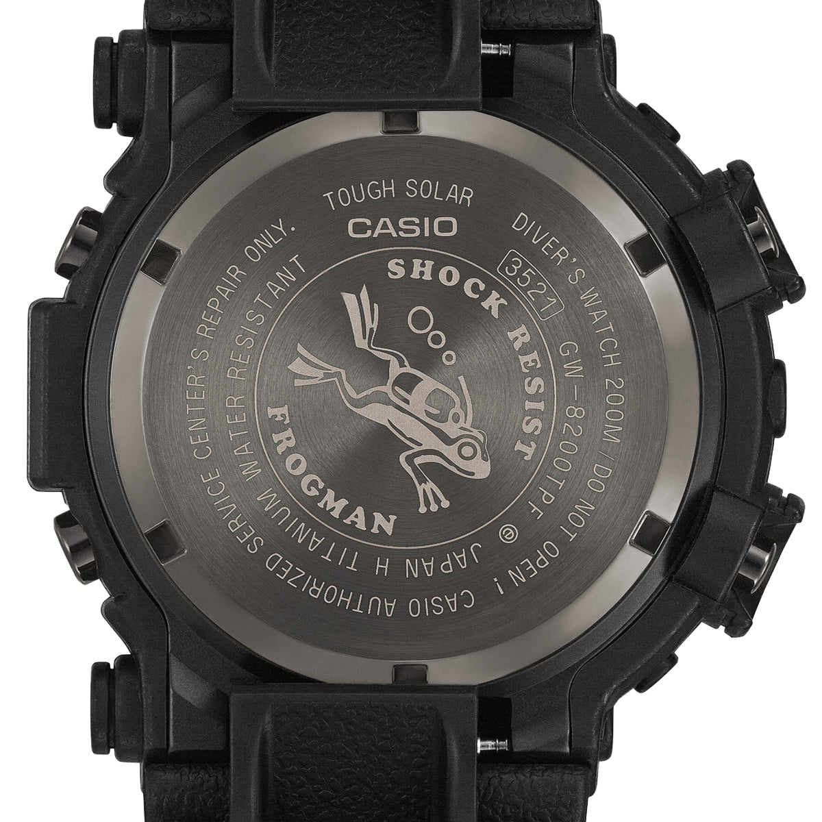 G-SHOCK フロッグマン ミスジヤドクガエル 縦縞模様 蛍光グリーン GW