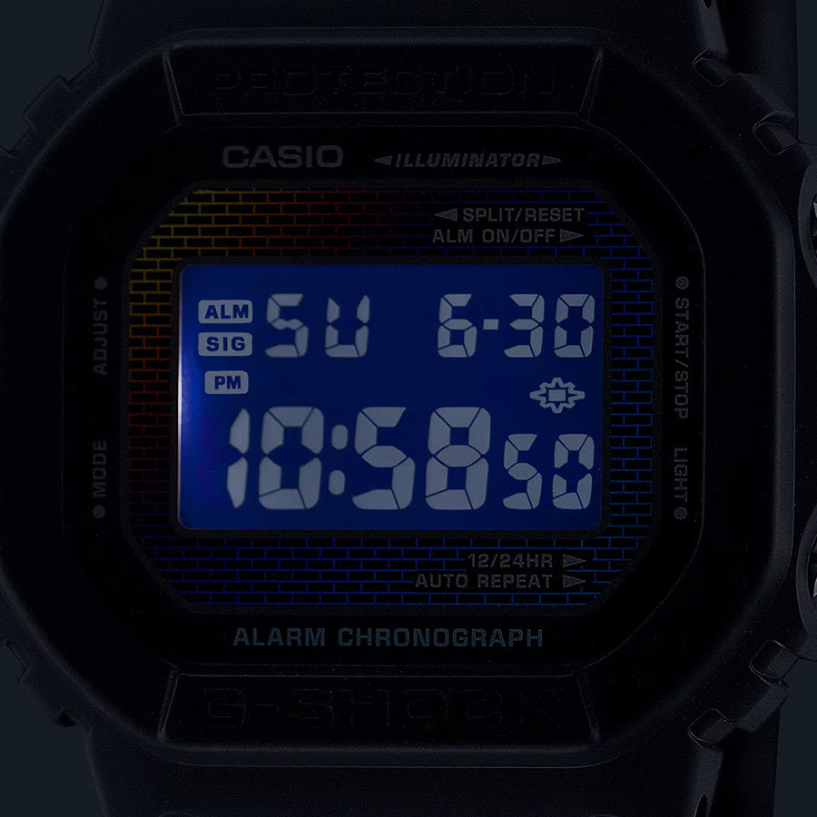 G-SHOCK レインボー ブリック ウォール DW-5600RW-1JF メンズ 電池式