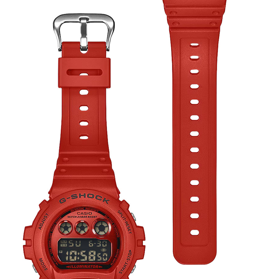 G-SHOCK アイコニック スタイルズ レッド ブラックアクセント DW