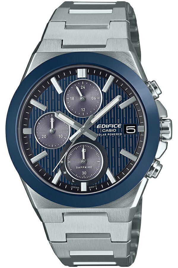 カシオ エディフィス ソーラー クロノグラフ セラミックベゼル EFS