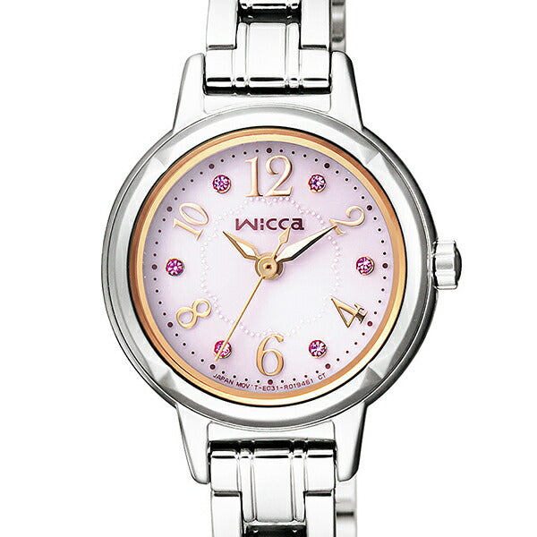 シチズン ウィッカ ソーラー レースパターンダイヤル KH9-914-93