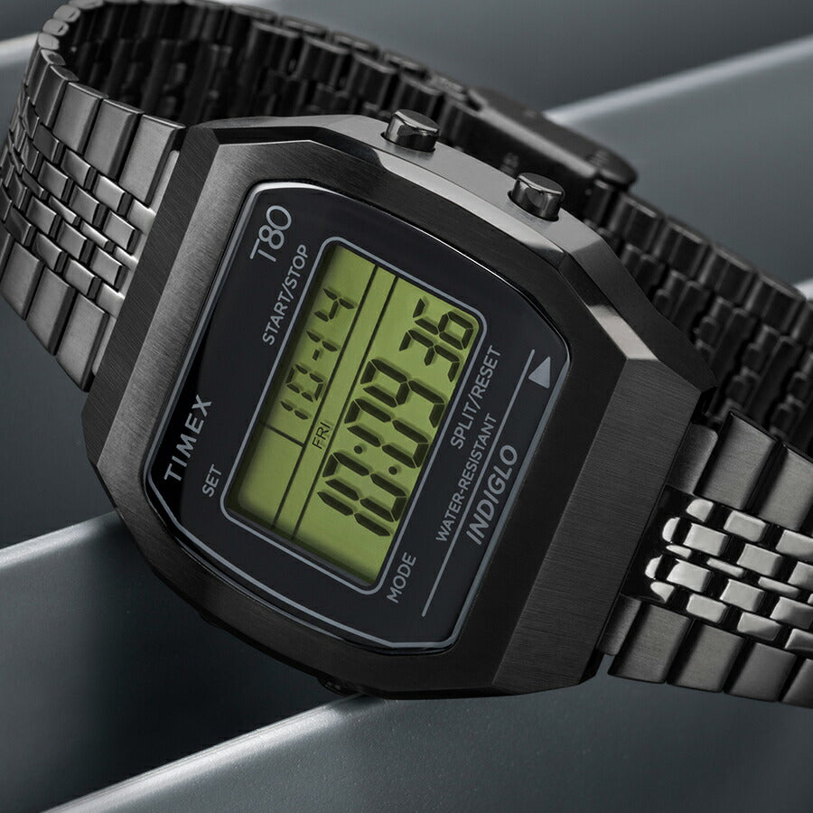 タイメックス T80 オールブラック TW2W91600 メンズ レディース
