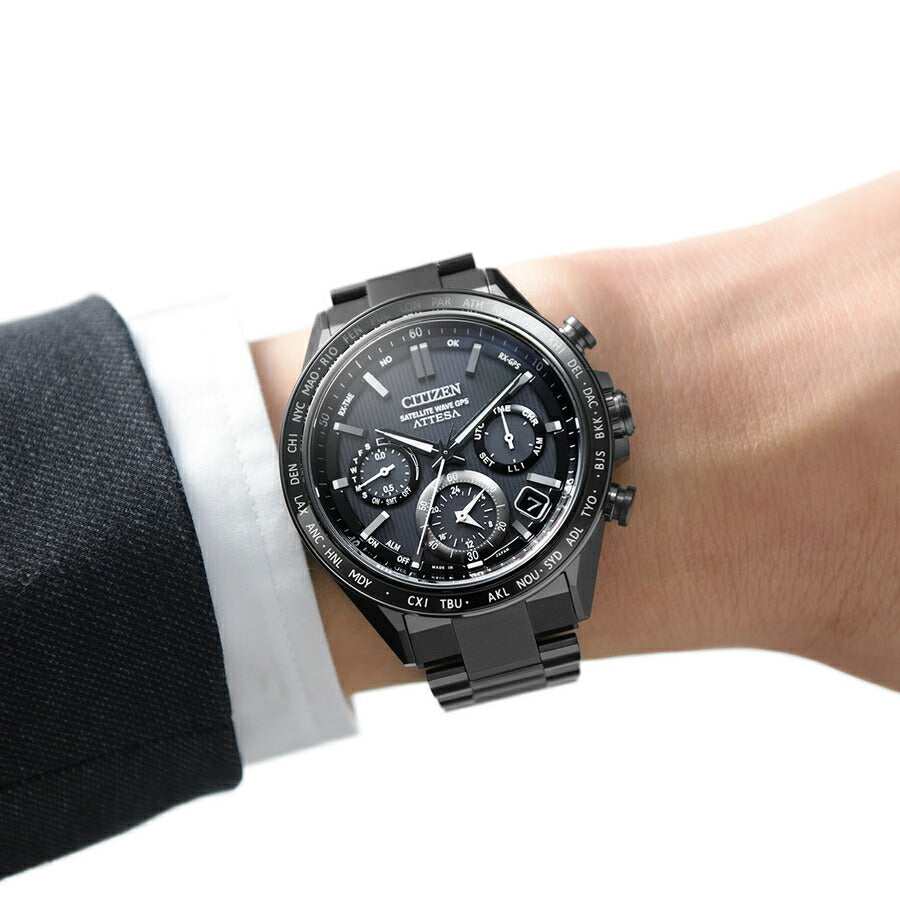 シチズン アテッサ アクトライン ブラックチタン CC4055-65E メンズ