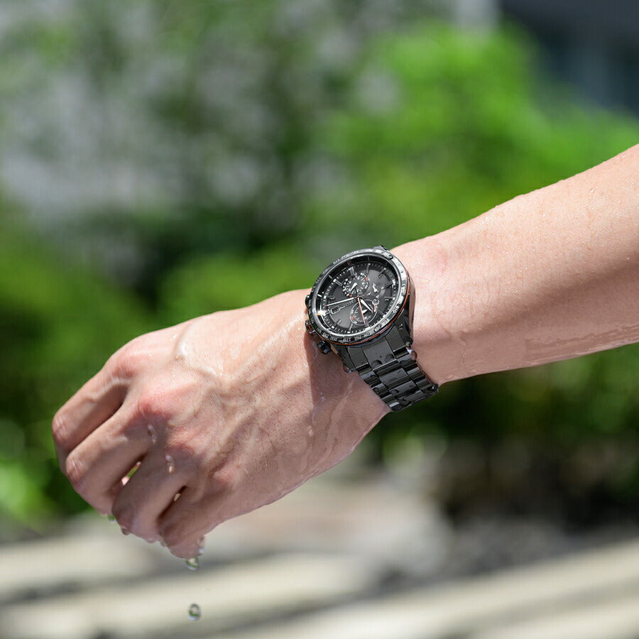 シチズン アテッサ アクトライン ブラックチタン AT8185-62E メンズ