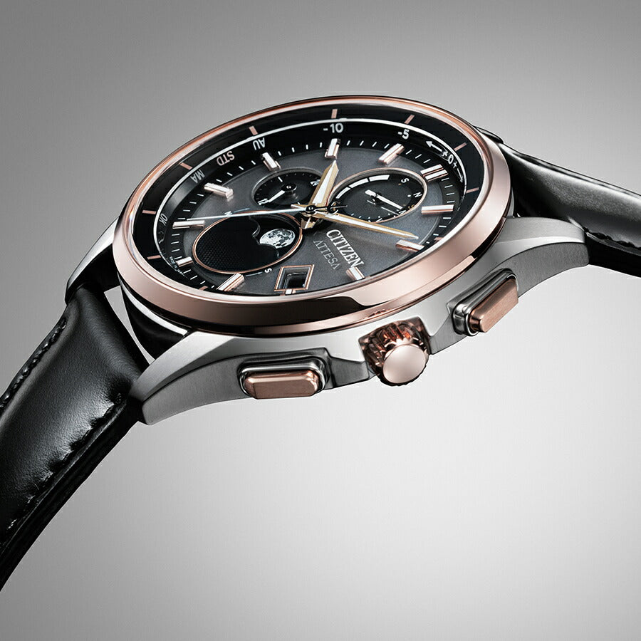 シチズン アテッサ ブラックチタン ムーンフェイズ ルナプログラム