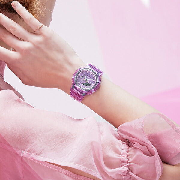 G-SHOCK アナデジ オクタゴン スケルトン ピンク GMA-S2100SK-4AJF