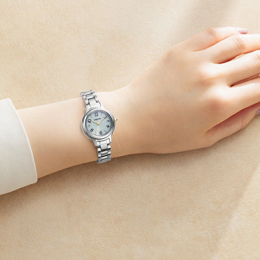 シチズン ウィッカ KS1-911-71 レディース ソーラー 電波 ミントブルー