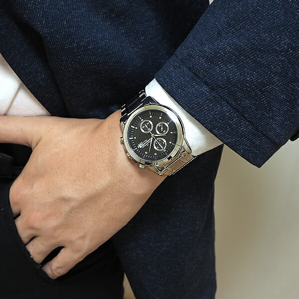 ザ・クロックハウス ソーラー クロノグラフ 縦目 復刻 MBC1007-BK1A