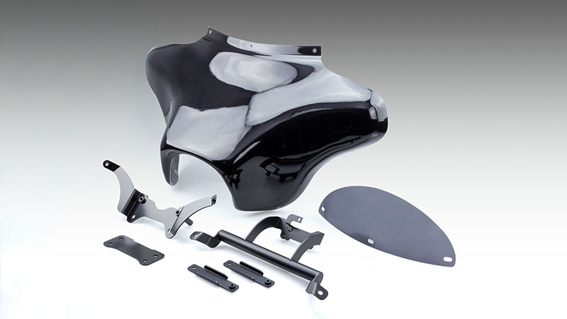 フェアリングKIT レブル1100/DCT 21-24y 黒ゲルコート仕上げ - キジマ