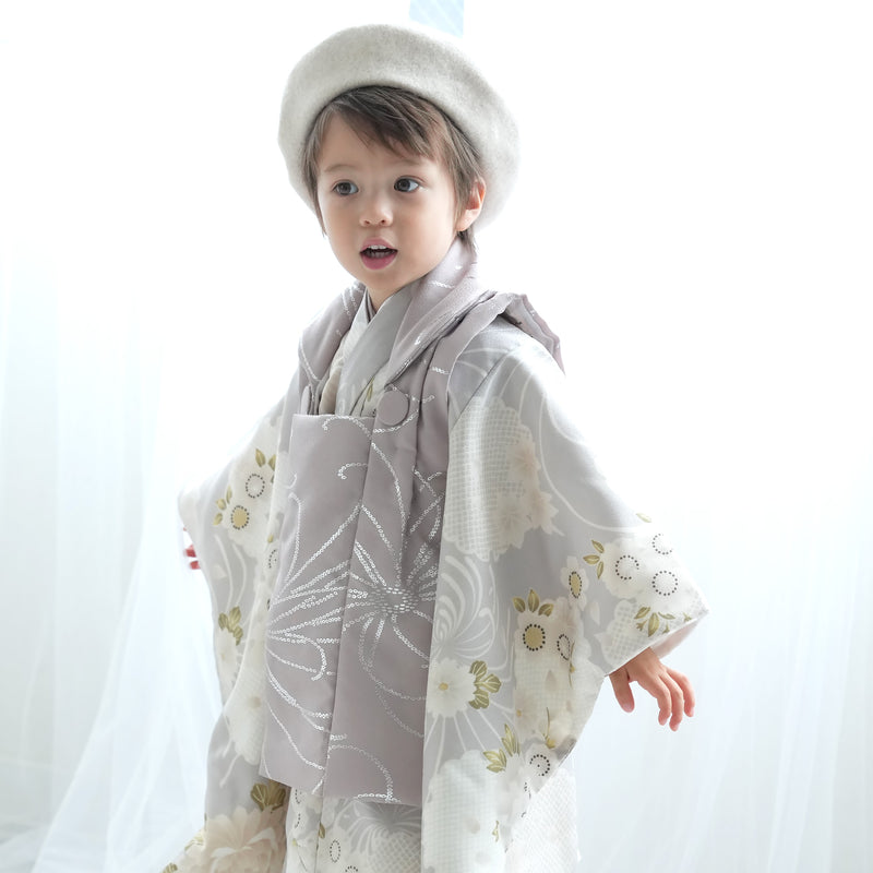 レンタル】七五三 3歳 男の子 ひよこ商店 被布セット 子供 kids 三つ身