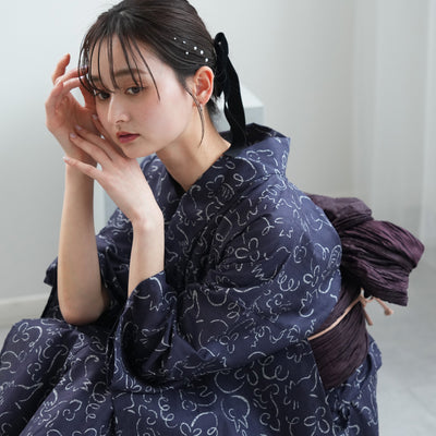 浴衣（紺色／ネイビー） | utatane［公式］オンラインショップ