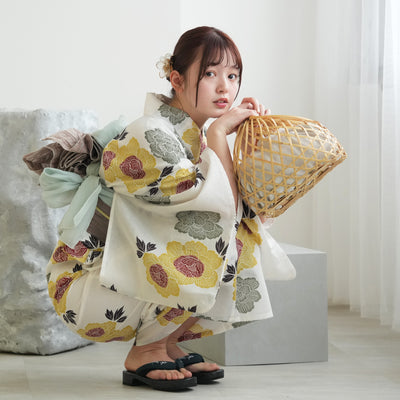 浴衣（黄色／イエロー） | utatane［公式］オンラインショップ