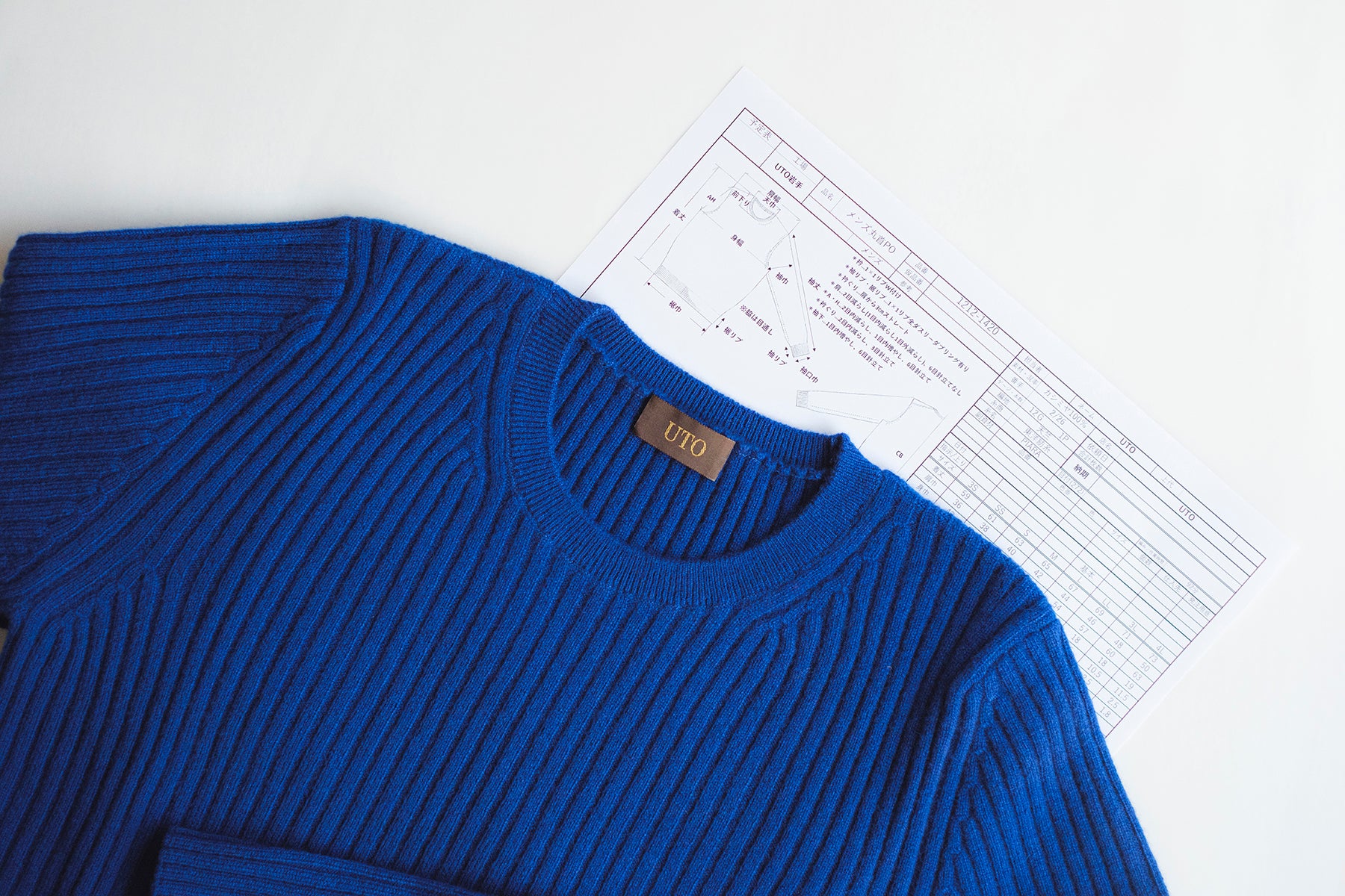 日本製】カシミヤ100% ミドルゲージ クルーネック セーター メンズ