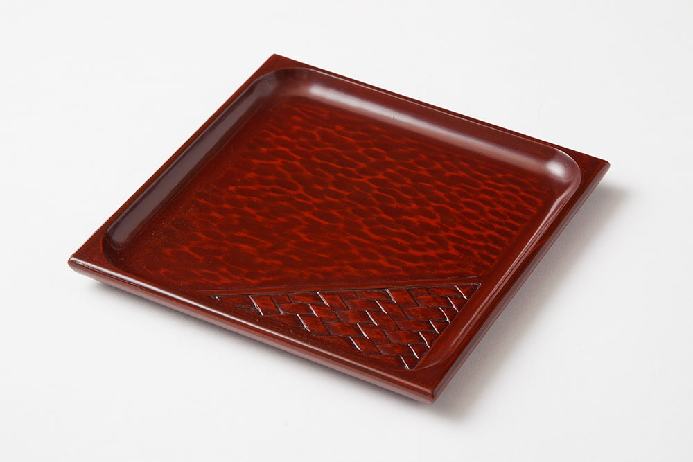 鎌倉彫の角盆 7×7 網代 | 鎌倉彫陽雅堂 公式オンラインショップ 伝統