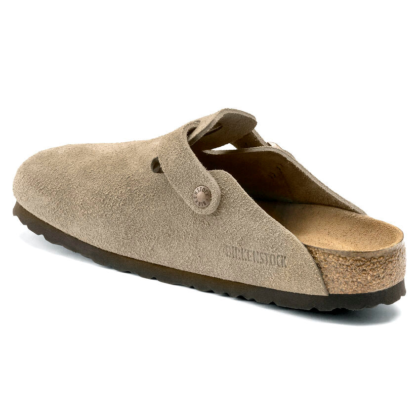 Birkenstock Boston Soft Footbed Suede Leather Clogs - Regular/Wide