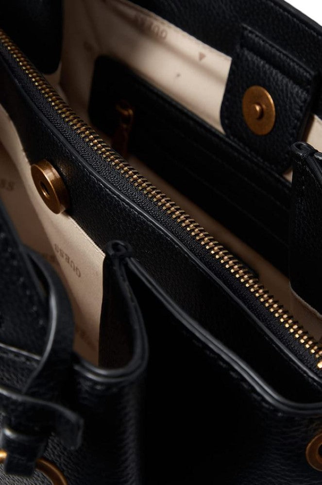 GUESS Zed Pebbled Small Girlfriend Carryall Satchel Handbag – ShopCGX