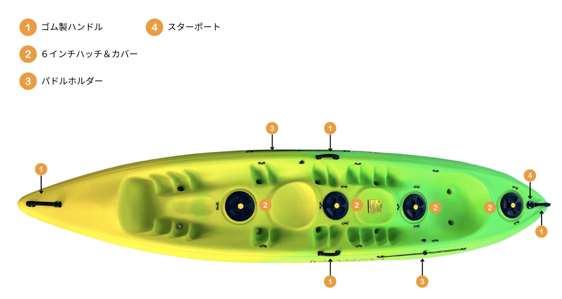 ニモ2+1スタンダード | カヤック（本体）,バイキングカヤック