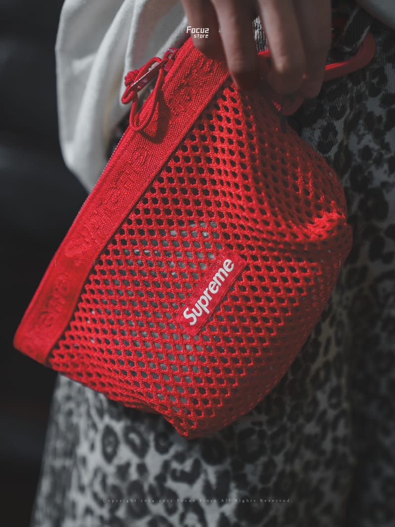 Focus Store】現貨秒發Supreme SS25 Week7 Mesh Mini Pouch 三色