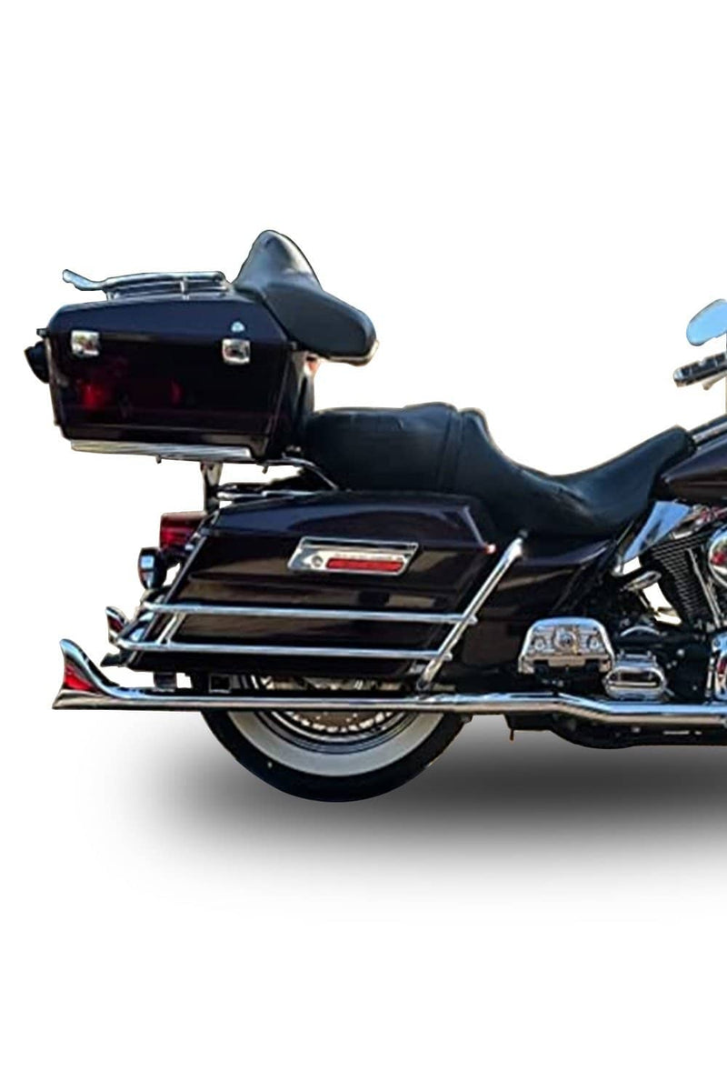 Sharkroad Chrome Fishtail Slip-On Muffler for Harley Touring (1995-201