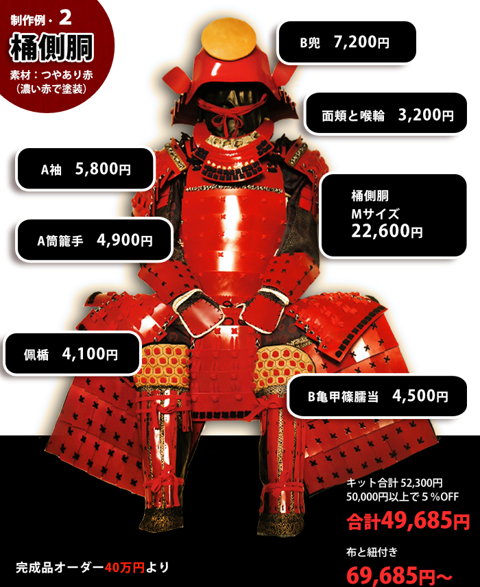 甲冑キット販売