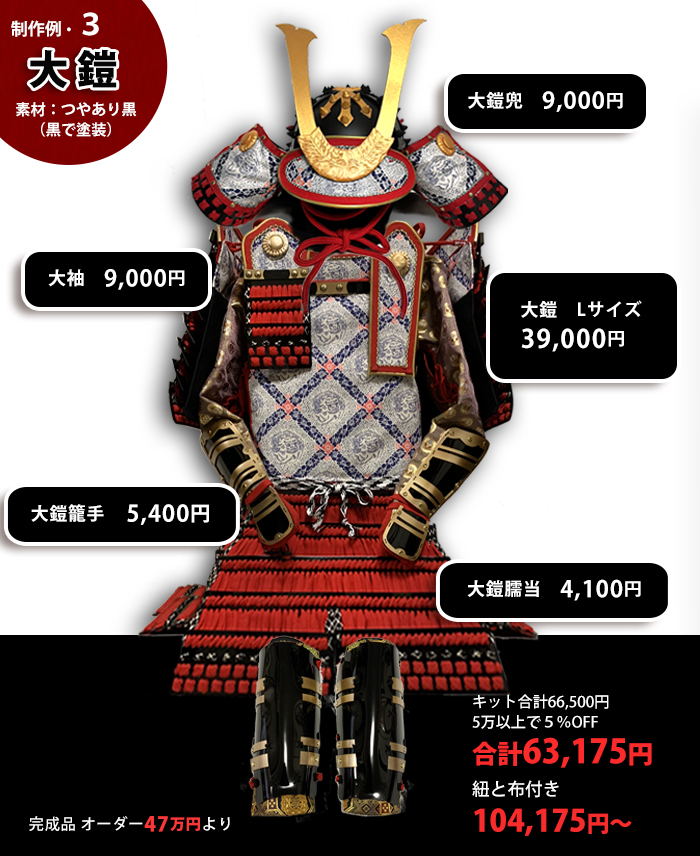 甲冑キット販売