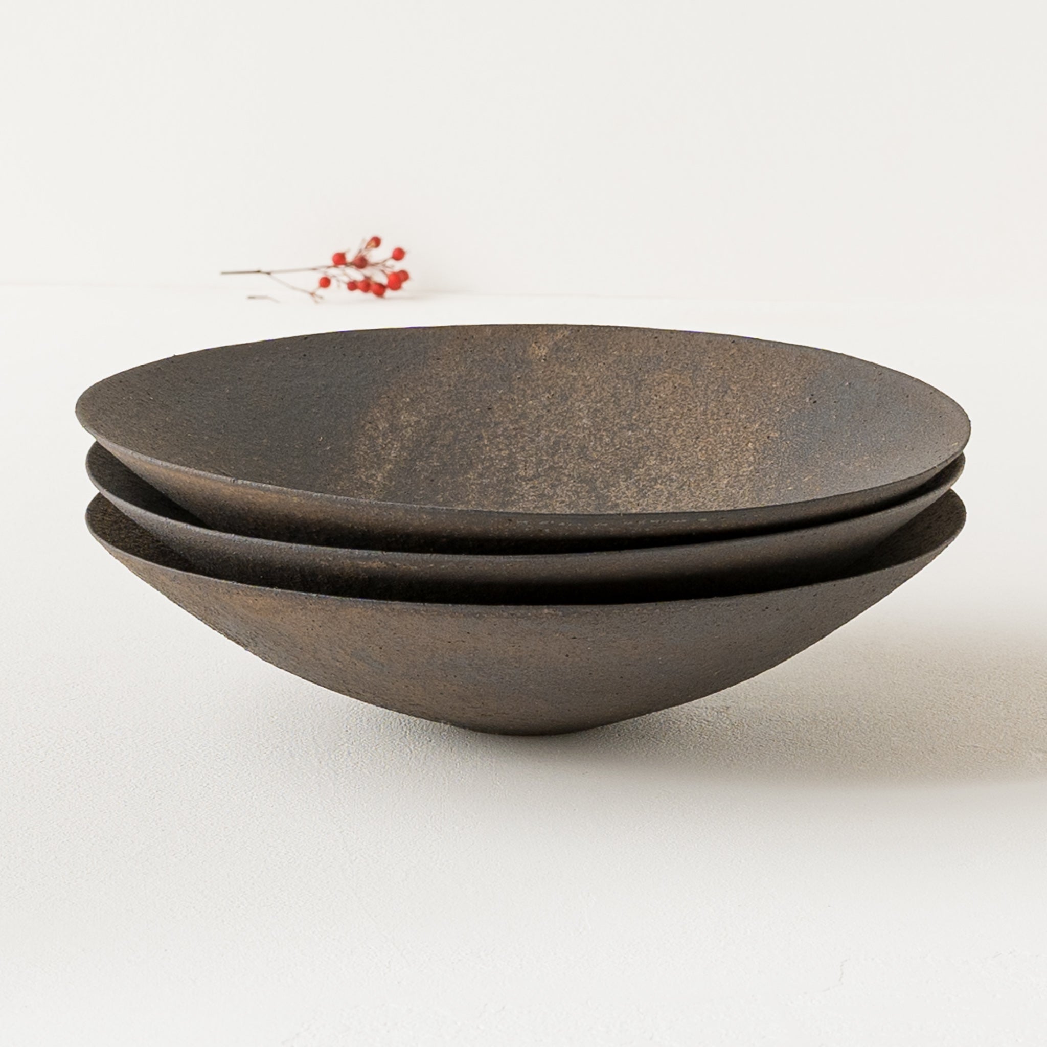 作家 冨部咲喜子 鉄釉 中鉢｜作家もののうつわ通販 四季折折 – 四季折