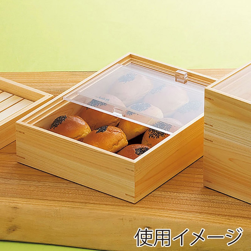 ヤマコー eco2 アクリル蓋付きボックス 深型 大クリア 43864 1個（ご