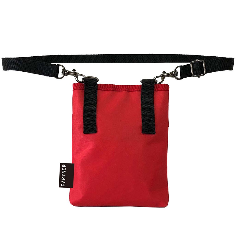 優美社 多機能2WAYウエストポーチ 1696-02 赤 1個（ご注文単位1個