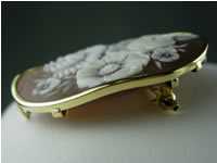 K18シェルカメオ花・サルヴァトーレ作by226 - 御徒町の宝石屋