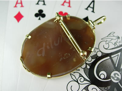 K18シェルカメオ花・サルヴァトーレ作by226 - 御徒町の宝石屋