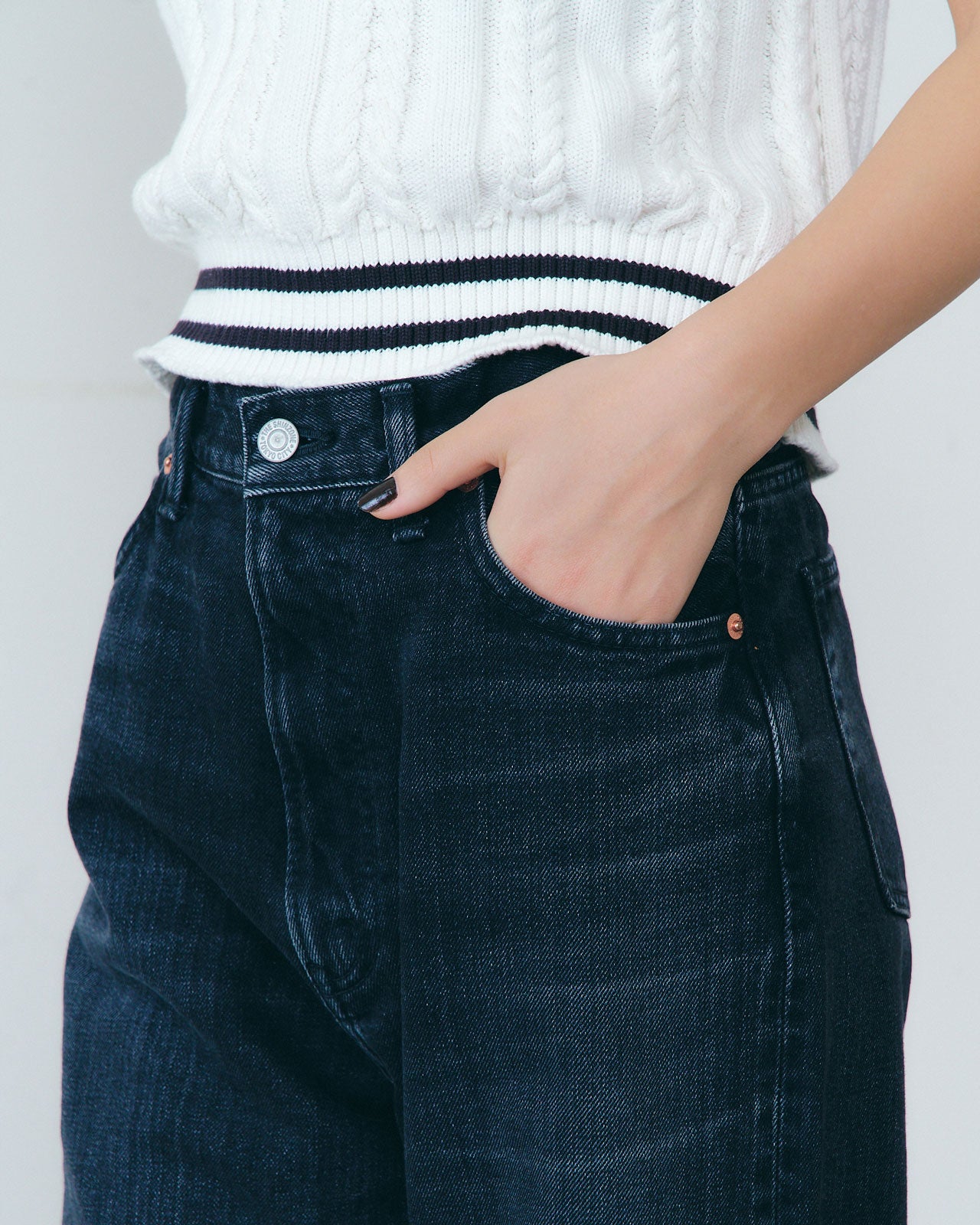 MARILYN DENIM(BLACK) – Shinzone