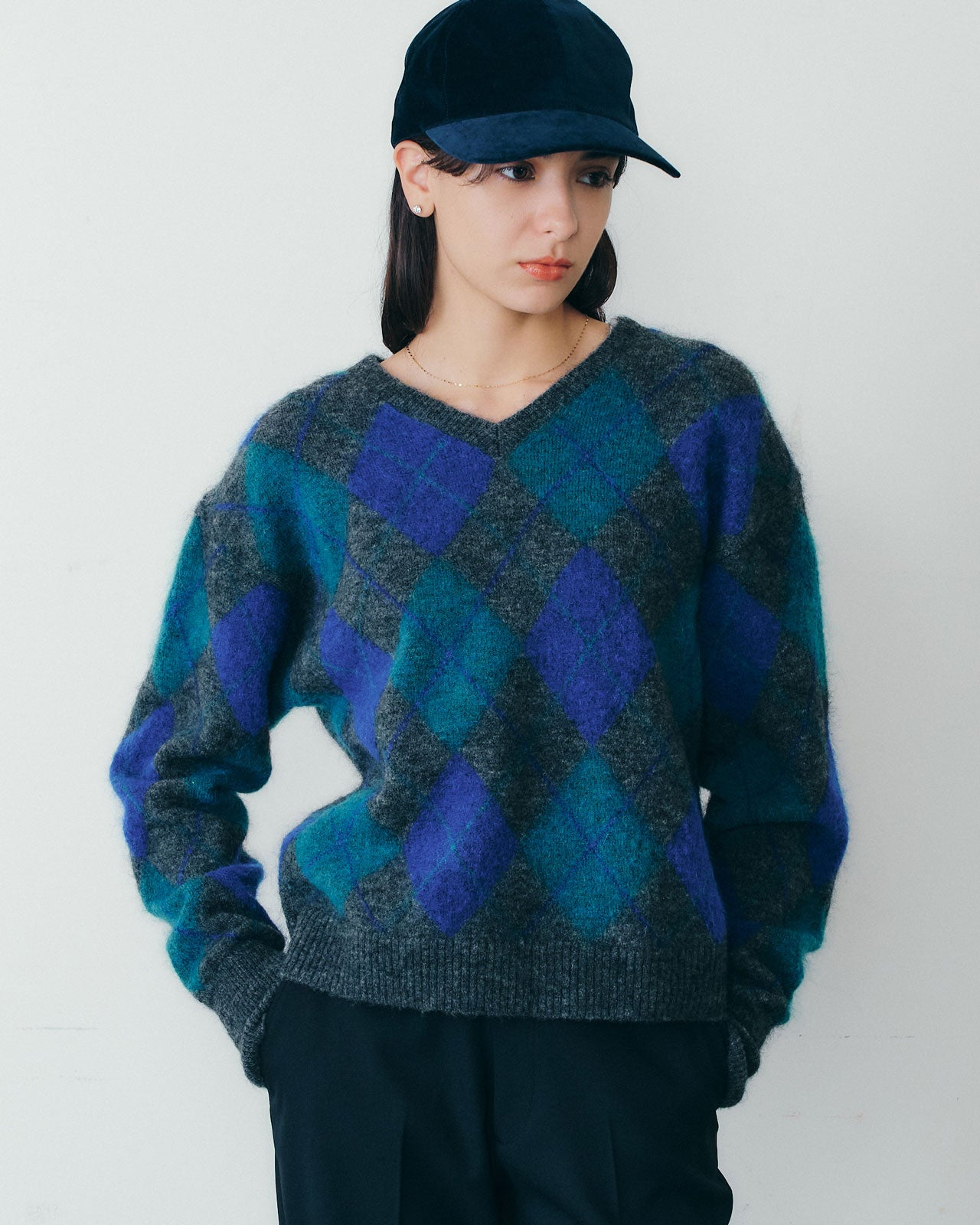 ARGYLE KNIT PULLOVER – Shinzone