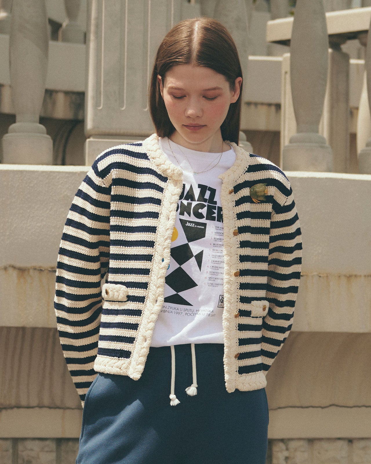 CROCHET KNIT JACKET – Shinzone