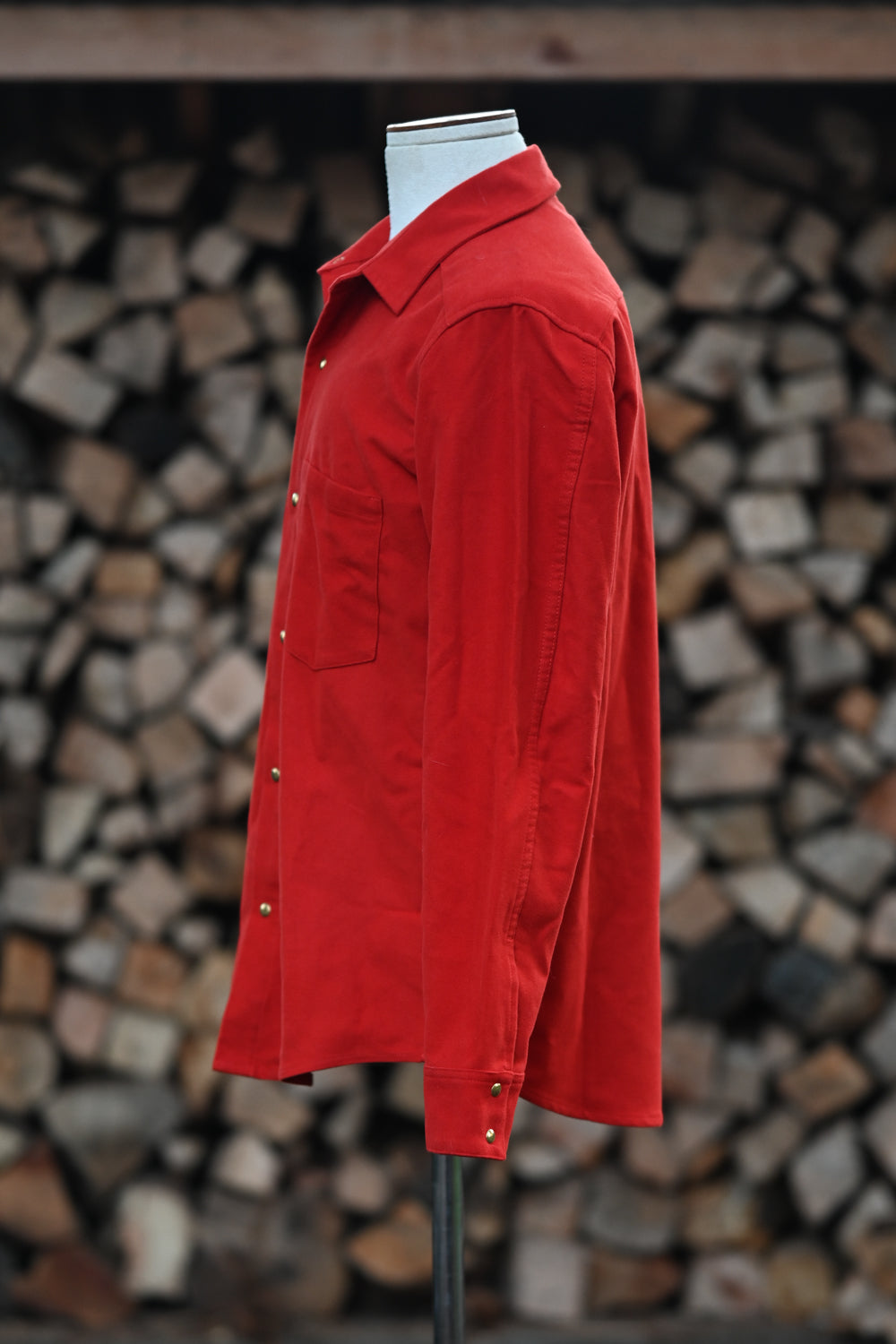 Jerry Shirt - Heirloom Red Moleskin – Ship John