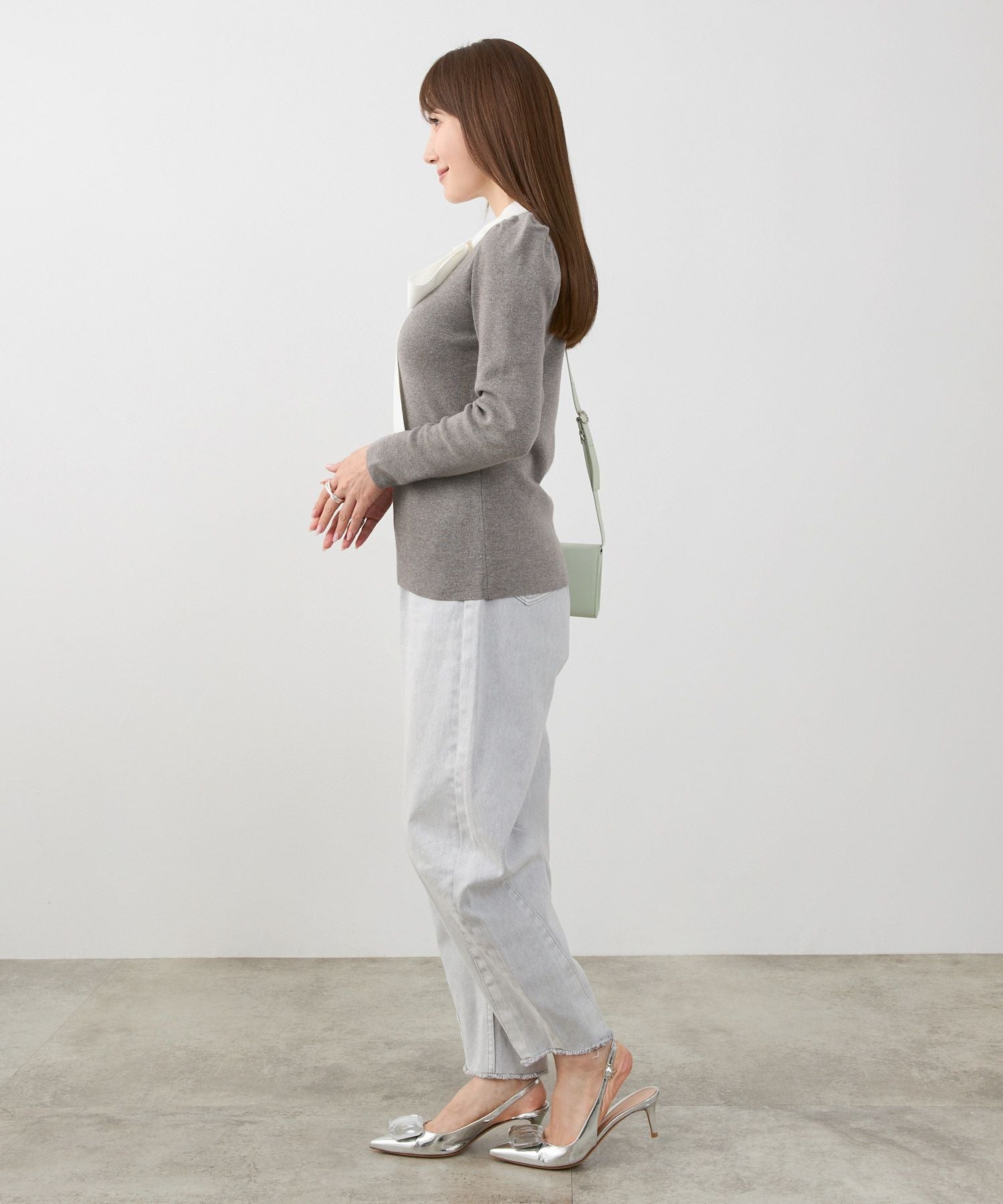 ボウタイ リボン ニット