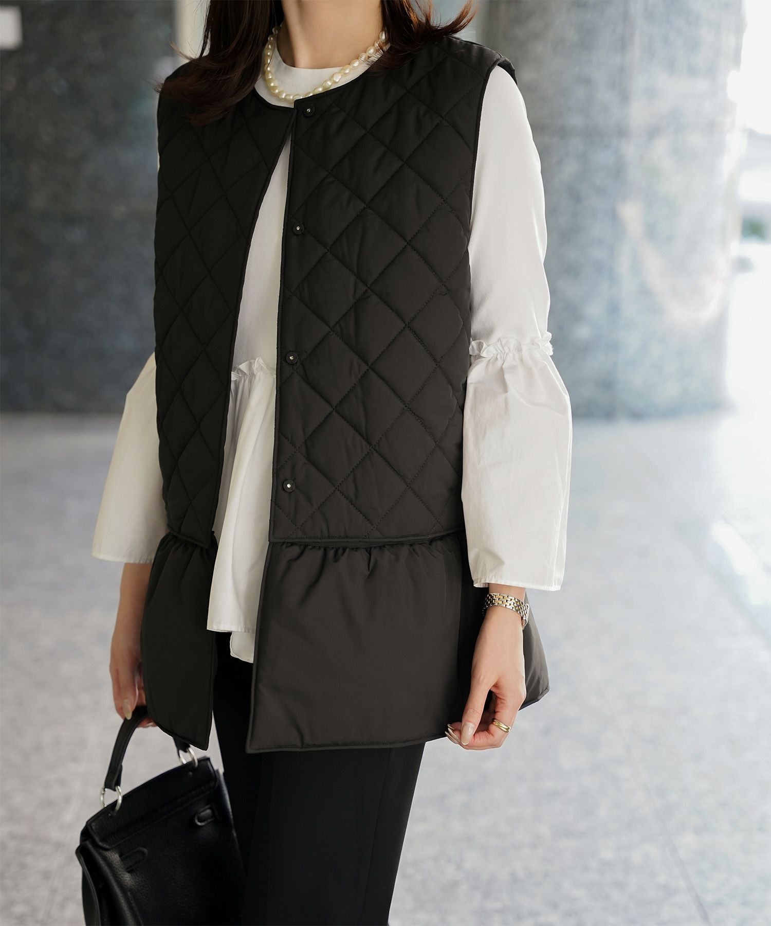 SPRING-SALE マルチway キルティング ジャケット HUIT 全3色｜hit241