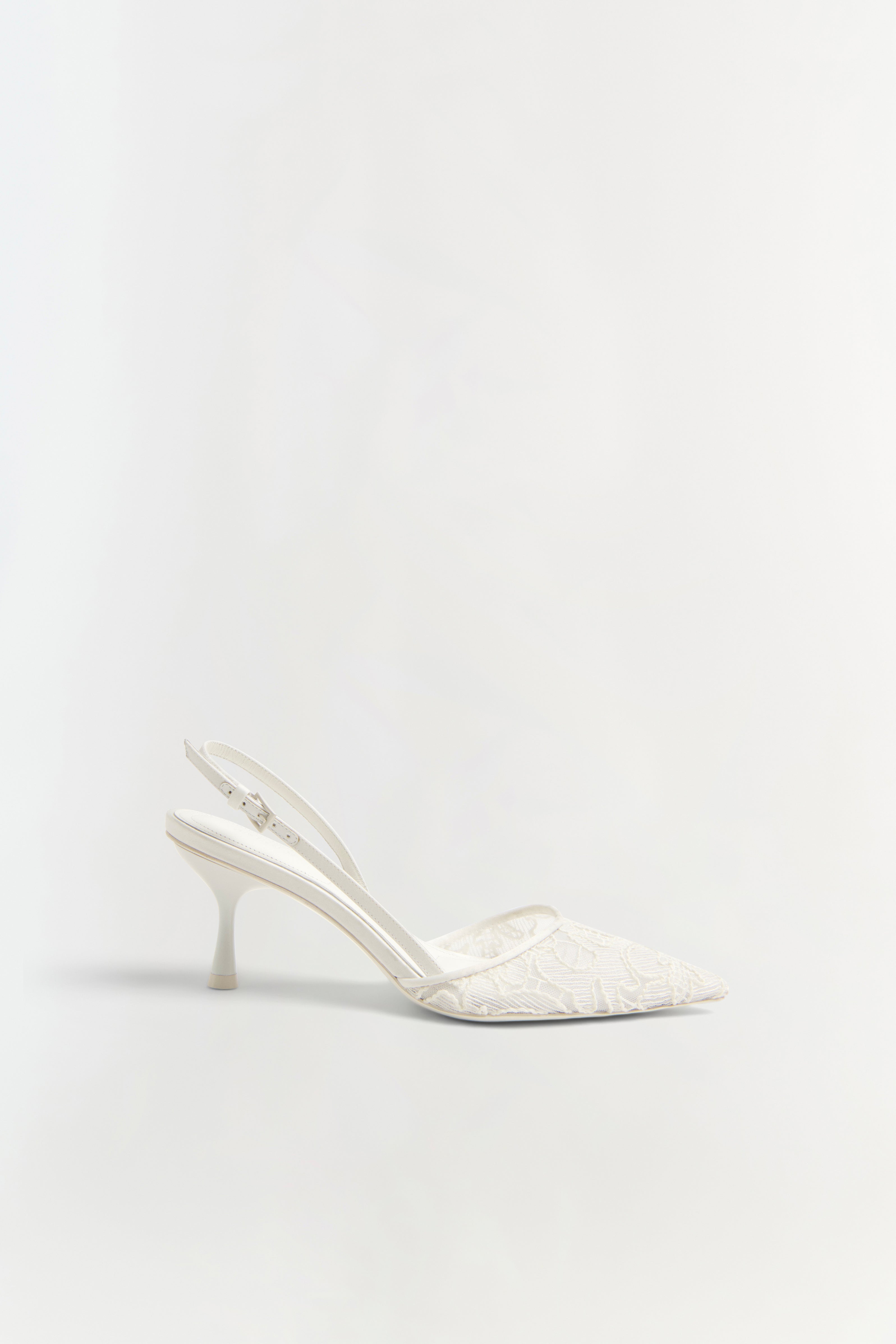 Dylan Lace Slingback - White | SIMKHAI