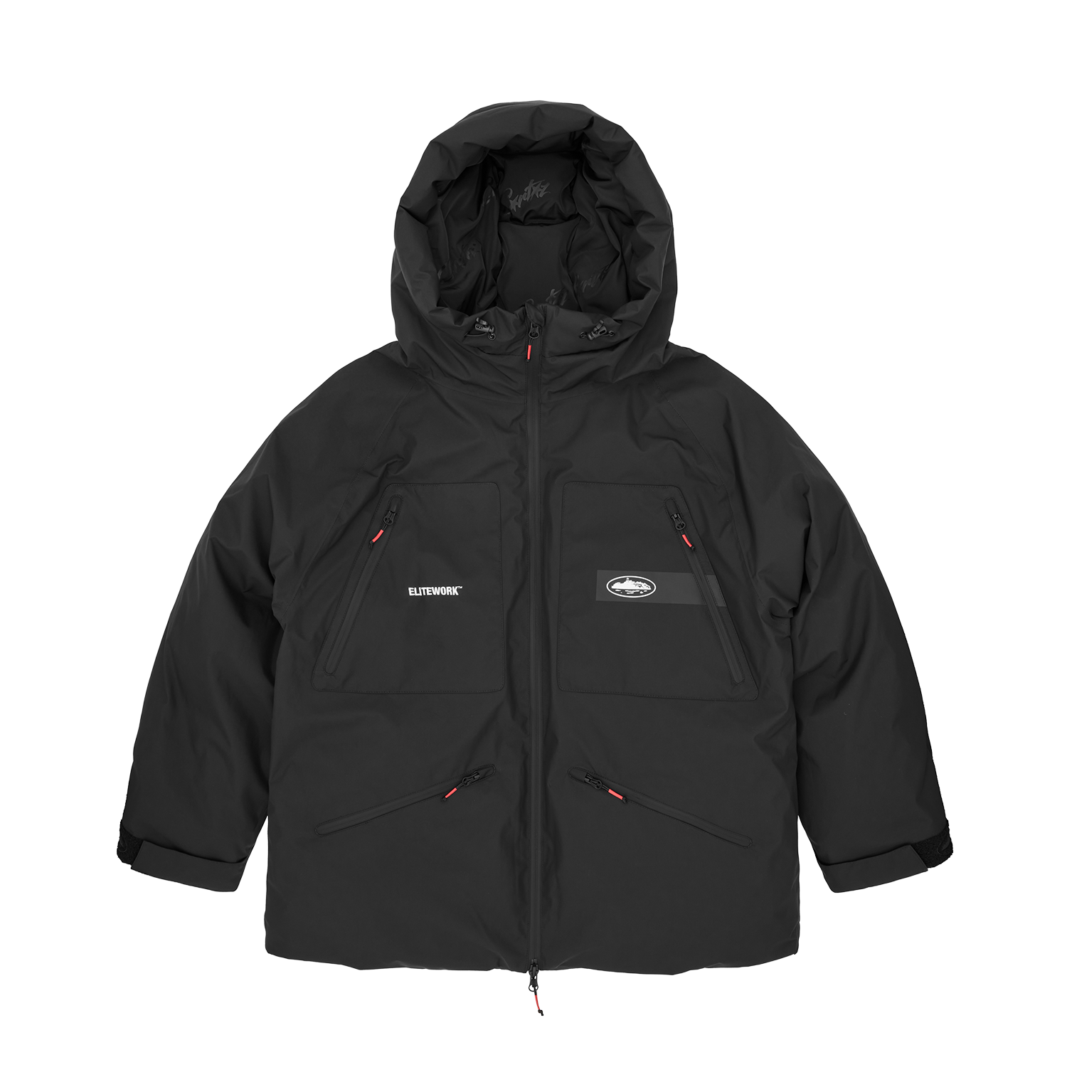 Corteiz x Denim Tears Elitework™ Avalanche Bolo Parka Black – Side