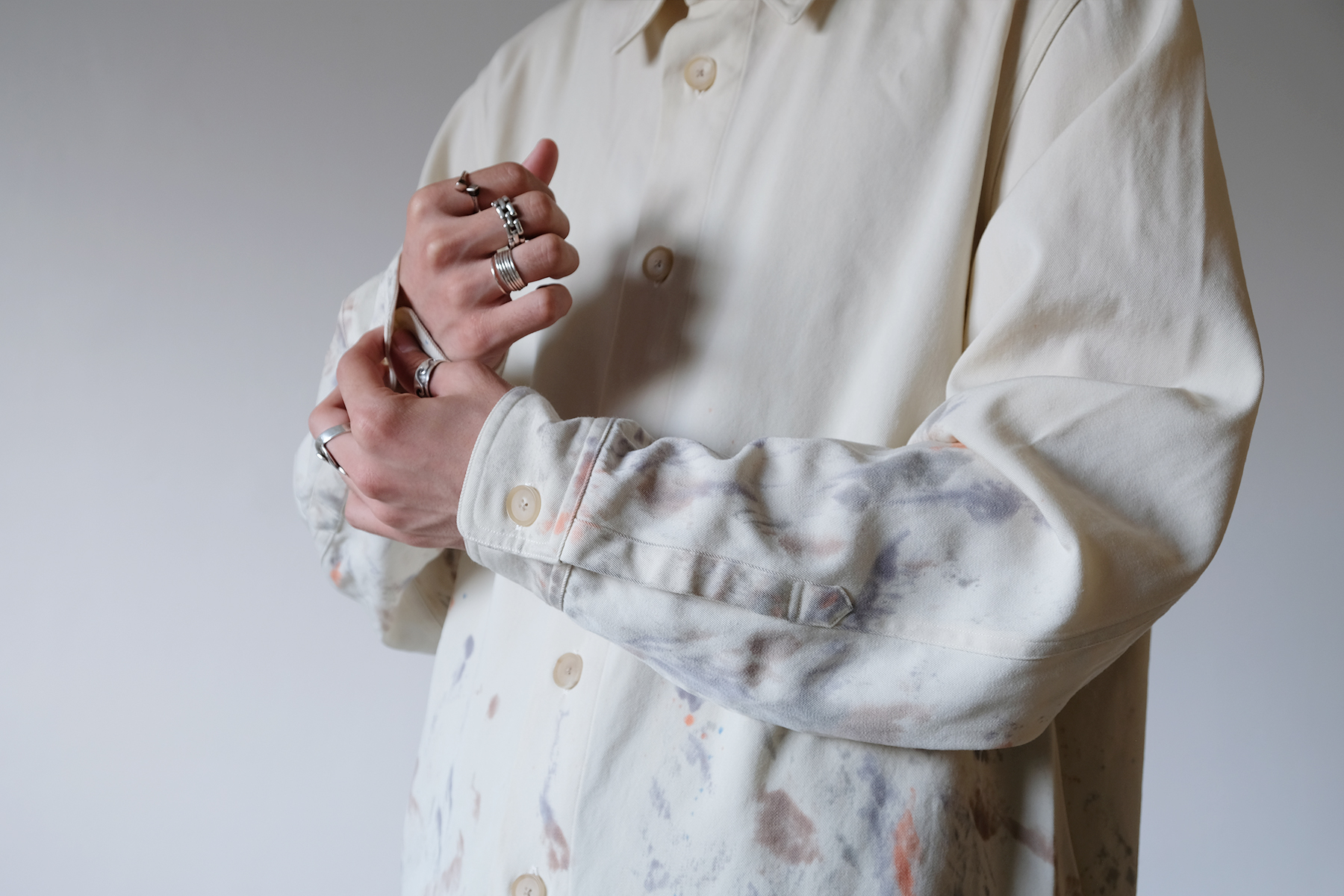 AURALEE｜オーラリー Shirts & Knit Jacket - Silver and Gold