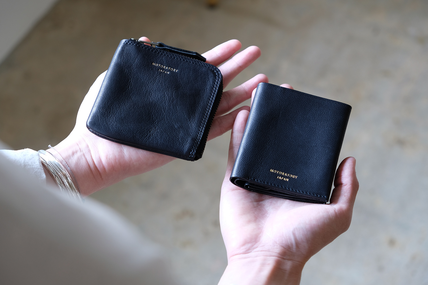 MOTORATORY｜モトラトリー Mini Wallet - Silver and Gold